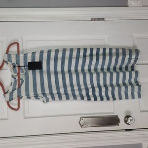 Jane & Delancey dress blue & white striped